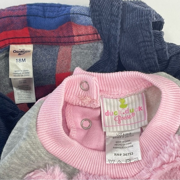Baby kid bundle 18 Months overall and sweater blue and pink - Picture 13 of 16